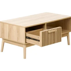 Salontafels-Leen Bakker LYNWOOD - Salontafel - Lichthout - MDF