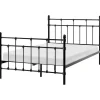 Leen Bakker LYNX - Tweepersoonsbed - Zwart - 120 x 200 cm - Metaal