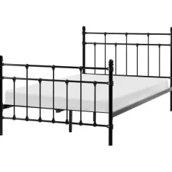 Leen Bakker LYNX - Tweepersoonsbed - Zwart - 120 x 200 cm - Metaal