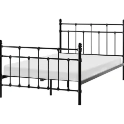 Leen Bakker LYNX - Tweepersoonsbed - Zwart - 120 x 200 cm - Metaal
