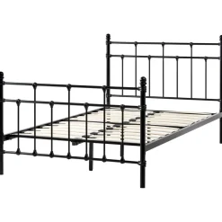 Leen Bakker LYNX - Tweepersoonsbed - Zwart - 120 x 200 cm - Metaal