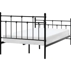 Leen Bakker LYNX - Tweepersoonsbed - Zwart - 120 x 200 cm - Metaal