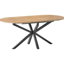 Leen Bakker MACQUARIE - Eettafel uitschuifbaar - Bruin - 140/180 x 90 cm - MDF