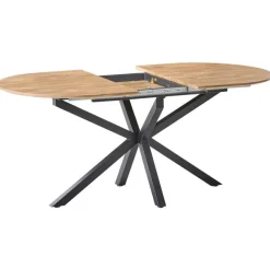 Leen Bakker MACQUARIE - Eettafel uitschuifbaar - Bruin - 140/180 x 90 cm - MDF