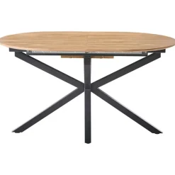 Leen Bakker MACQUARIE - Eettafel uitschuifbaar - Bruin - 140/180 x 90 cm - MDF