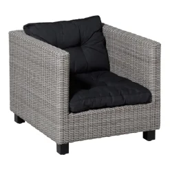 Loungekussens-Madison - Florance Rugkussen Basic black - Ca. 43x60 cm - Set van 2