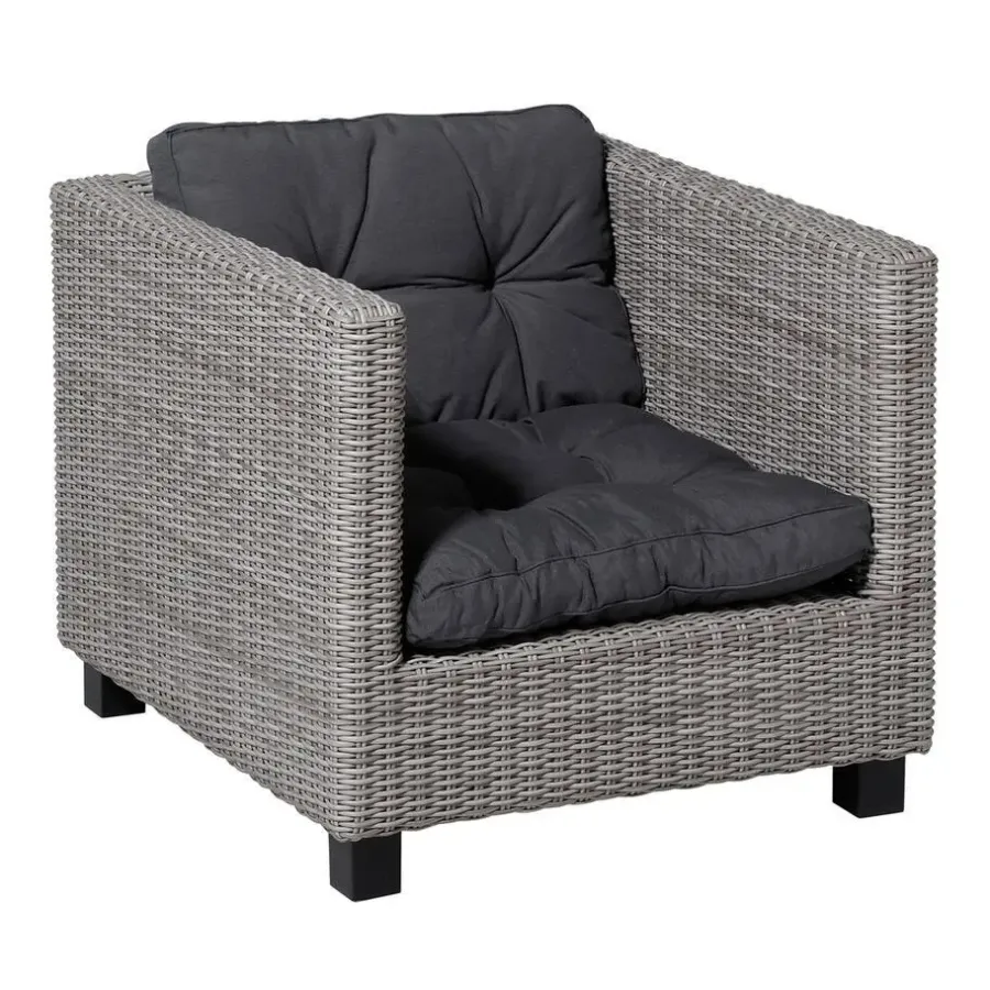 Madison - Florance Rugkussen Panama grey - Ca. 43x73 cm - Set van 2