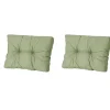 Loungekussens-Madison - Florance Rugkussen Basic green - Ca. 43x60 cm - Set van 2