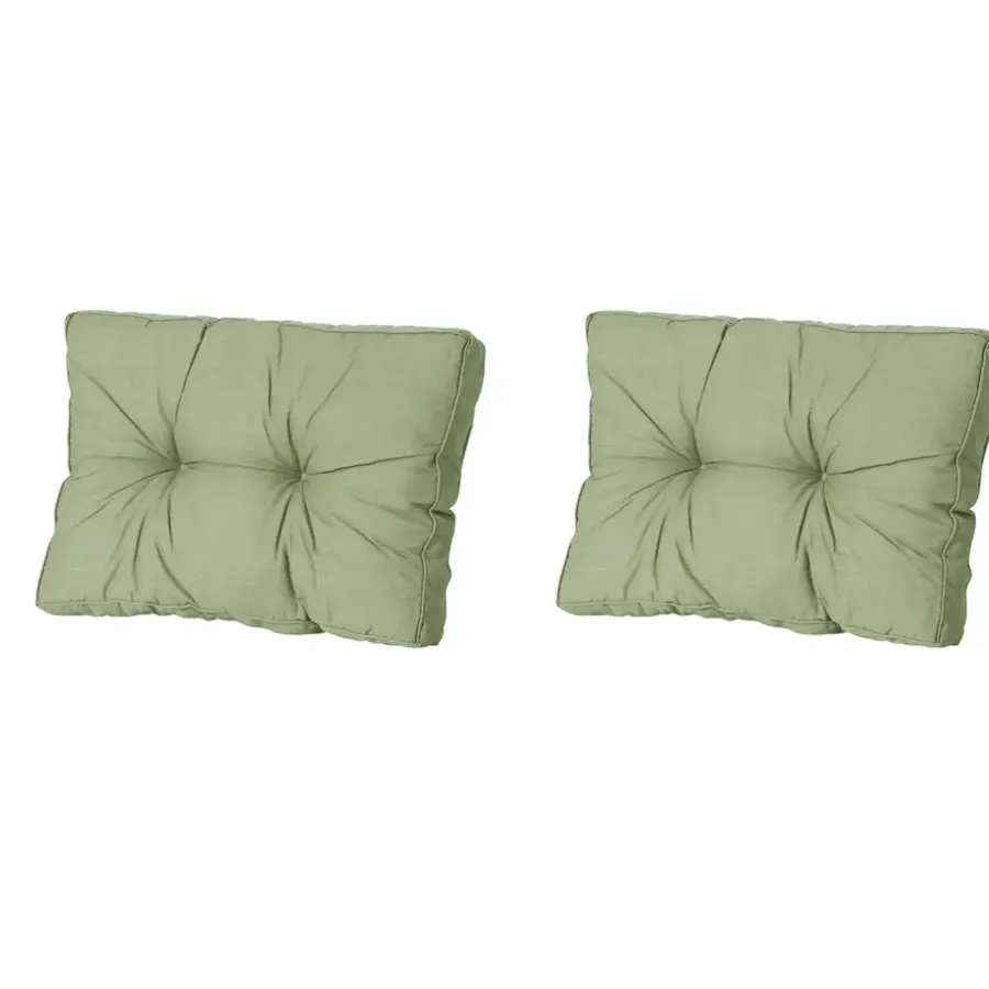 Loungekussens-Madison - Florance Rugkussen Basic green - Ca. 43x60 cm - Set van 2