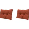 Loungekussens-Madison - Florance Rugkussen Panama terra - Ca. 43x60 cm - Set van 2