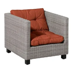 Loungekussens-Madison - Florance Rugkussen Panama terra - Ca. 43x60 cm - Set van 2