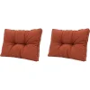 Loungekussens-Madison - Florance Rugkussen Panama terra - Ca. 43x73 cm - Set van 2