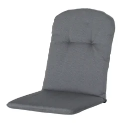Tuinstoelkussens-Madison - Kuipstoelkussen Hoge Rug Rib grey - Ca. 96x45 cm - Set van 4