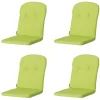 Madison - Kuipstoelkussen Hoge Rug Panama lime - Ca. 96x45 cm - Set van 4