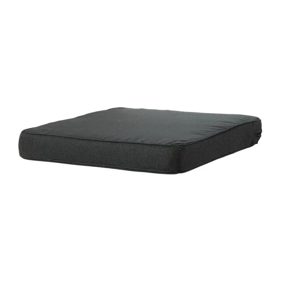 Madison - Lounge Profi-Line Zitkussen Rib black - Ca. 73x73 cm - Set van 2