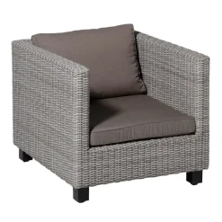 Loungekussens-Madison - Lounge Profi-Line Zitkussen Rib liver - Ca. 73x73 cm - Set van 2