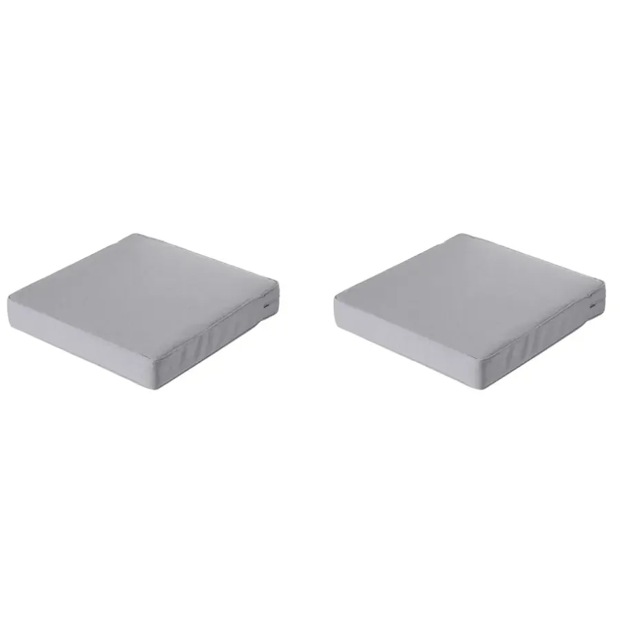 Madison - Lounge Profi-Line Zitkussen Manchester l-grey - 60x60 cm - Set van 2