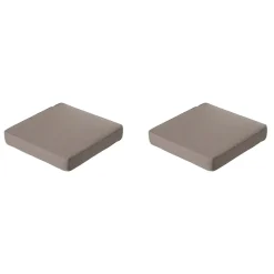 Loungekussens-Madison - Lounge Profi-Line Zitkussen Manchester taupe - 60x60 cm - Set van 2