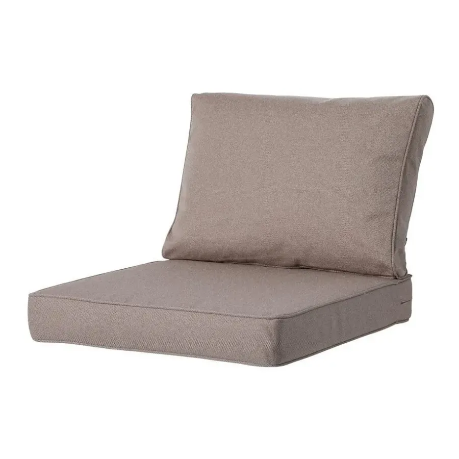 Loungekussens-Madison - Lounge Profi-Line Zitkussen Manchester taupe - 60x60 cm - Set van 2