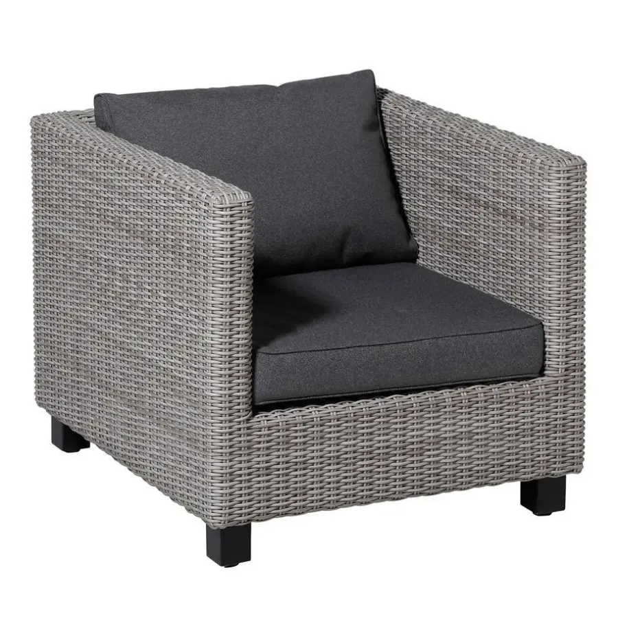 Loungekussens-Madison - Lounge Profi-Line Manchester grey - Ca. 40x60 cm - Set van 2