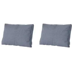Loungekussens-Madison - Lounge Profi-Line Manchester denim grey - Ca. 40x60 cm - Set van 2