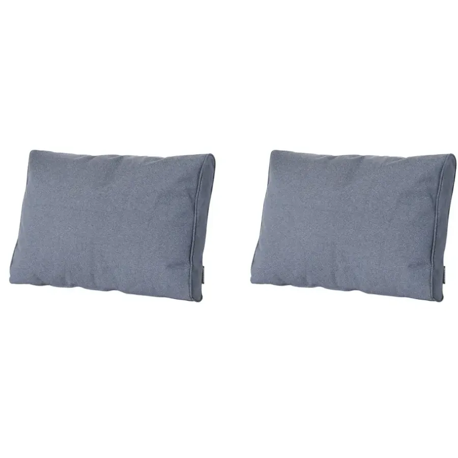 Loungekussens-Madison - Lounge Profi-Line Manchester denim grey - Ca. 40x60 cm - Set van 2