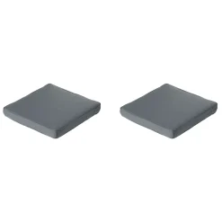 Madison - Lounge Profi-Line Zitkussen Rib grey - Ca. 73x73 cm - Set van 2