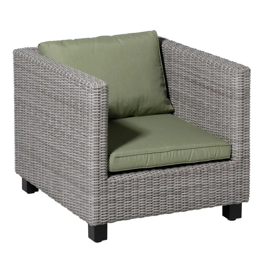 Madison - Lounge Profi-Line Zitkussen Panama sage - Ca. 60x60 cm - Set van 2