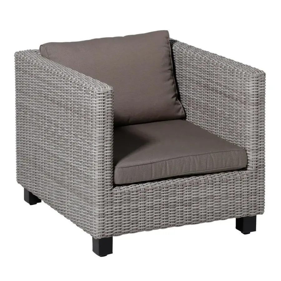 Madison - Lounge Profi-Line Zitkussen Rib liver - Ca. 60x60 cm - Set van 2