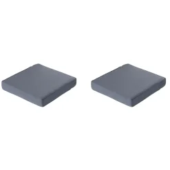Madison - Lounge Profi-Line Zitkussen Manchester grey - 60x60 cm - Set van 2