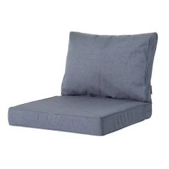 Madison - Lounge Profi-Line Zitkussen Manchester grey - 60x60 cm - Set van 2