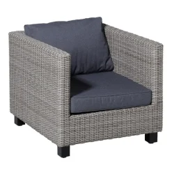 Madison - Lounge Profi-Line Zitkussen Manchester grey - 60x60 cm - Set van 2