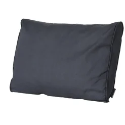 Loungekussens-Madison - Lounge Rugkussen Basic black - Ca. 40x60 cm - Set van 2