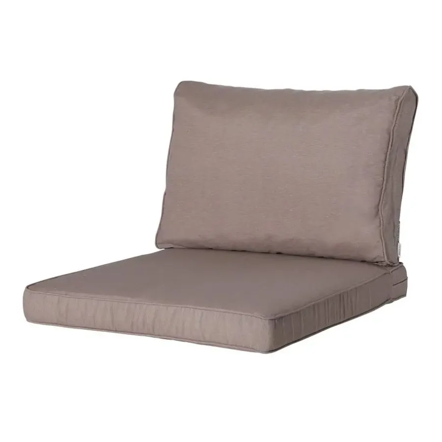 Madison - Lounge Rugkussen Panama taupe - Ca. 40x60 cm - Set van 2