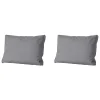 Madison - Lounge Rugkussen Oxford grey - Ca. 40x60 cm - Set van 2