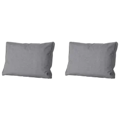 Madison - Lounge Rugkussen Oxford grey - Ca. 40x60 cm - Set van 2