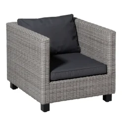 Loungekussens-Madison - Lounge Rugkussen Panama grey - Ca. 40x60 cm - Set van 2