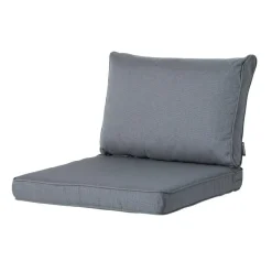 Madison - Lounge Rugkussen Rib grey - Ca. 43x73 cm - Set van 2