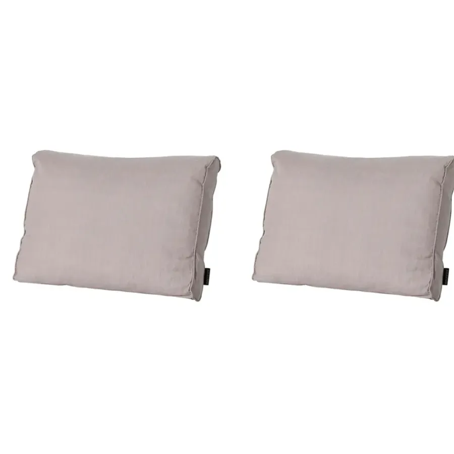 Loungekussens-Madison - Lounge Rugkussen Basic taupe - Ca. 40x60 cm - Set van 2