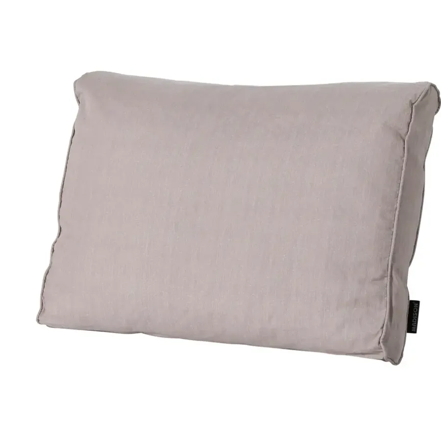 Loungekussens-Madison - Lounge Rugkussen Basic taupe - Ca. 40x60 cm - Set van 2