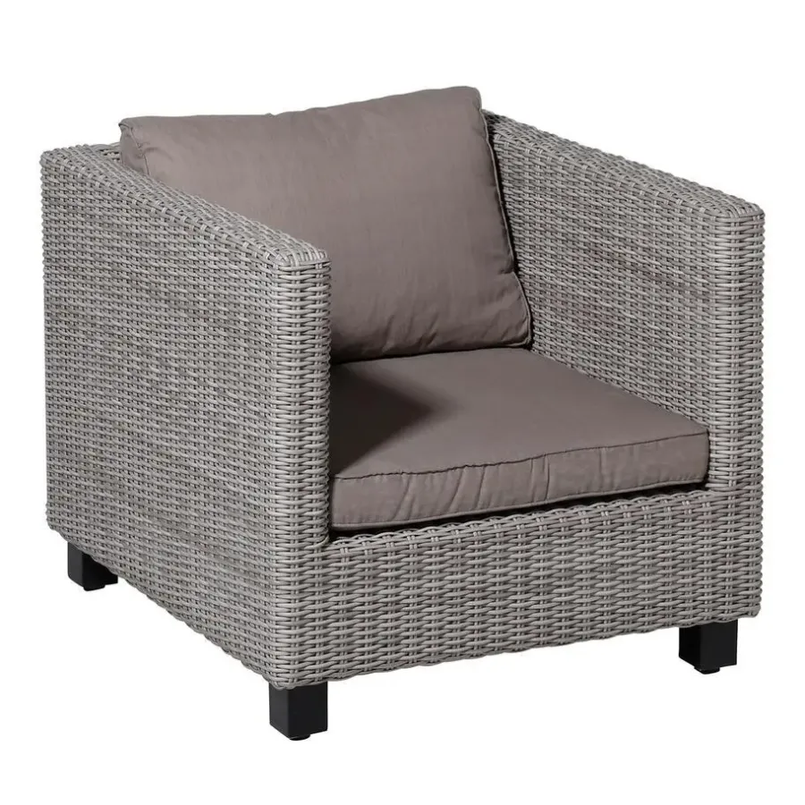 Loungekussens-Madison - Lounge Rugkussen Basic taupe - Ca. 40x60 cm - Set van 2