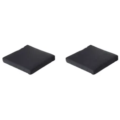 Loungekussens-Madison - Lounge Zitkussen Basic black - Ca. 60x60 cm - Set van 2