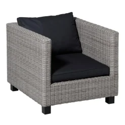 Loungekussens-Madison - Lounge Zitkussen Basic black - Ca. 60x60 cm - Set van 2