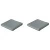 Loungekussens-Madison - Lounge Zitkussen Basic grey - Ca. 73x73 cm - Set van 2