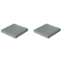 Loungekussens-Madison - Lounge Zitkussen Basic grey - Ca. 73x73 cm - Set van 2