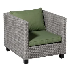 Madison - Lounge Zitkussen Basic green - Ca. 60x60 cm - Set van 2