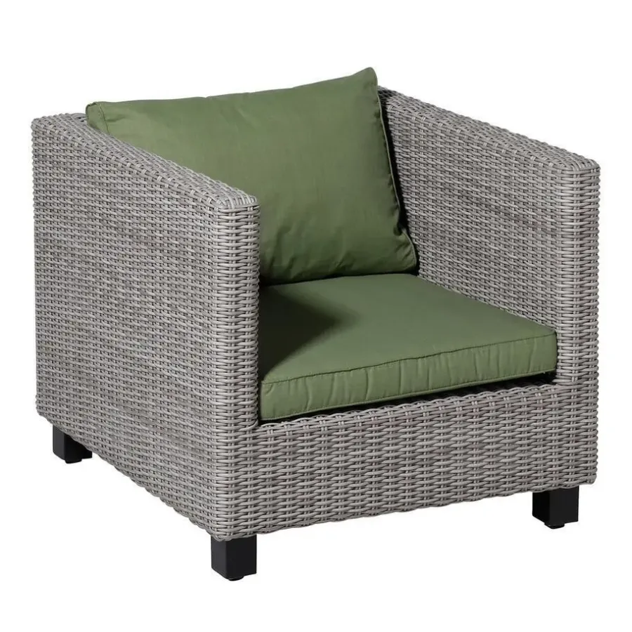 Madison - Lounge Zitkussen Basic green - Ca. 60x60 cm - Set van 2