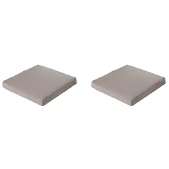 Loungekussens-Madison - Lounge Zitkussen Basic taupe - Ca. 73x73 cm - Set van 2