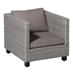 Loungekussens-Madison - Lounge Zitkussen Basic taupe - Ca. 73x73 cm - Set van 2