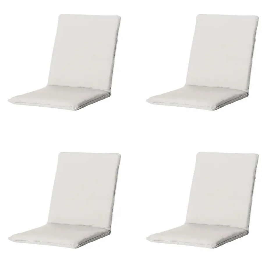 Tuinstoelkussens-Madison - Stapelstoelkussen Napels sand - Ca. 97x49 cm - Set van 4